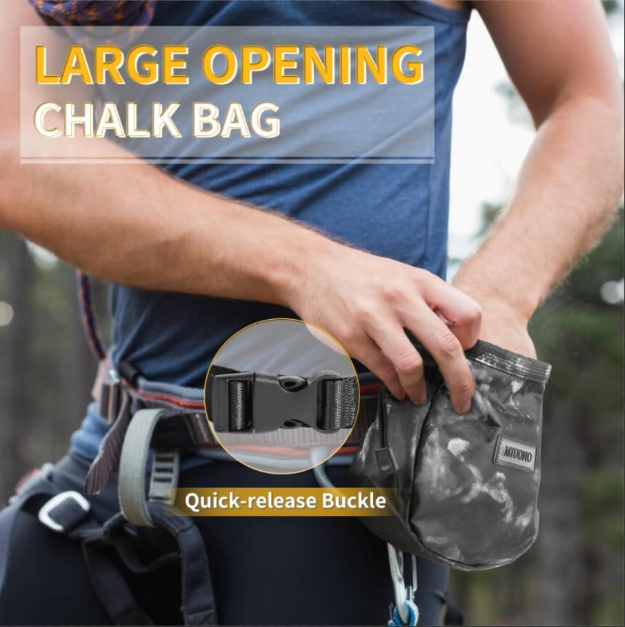 Chalk Bag for Rock Climbing, C - Crossfit Lifting บทวิจารณ์และราคา